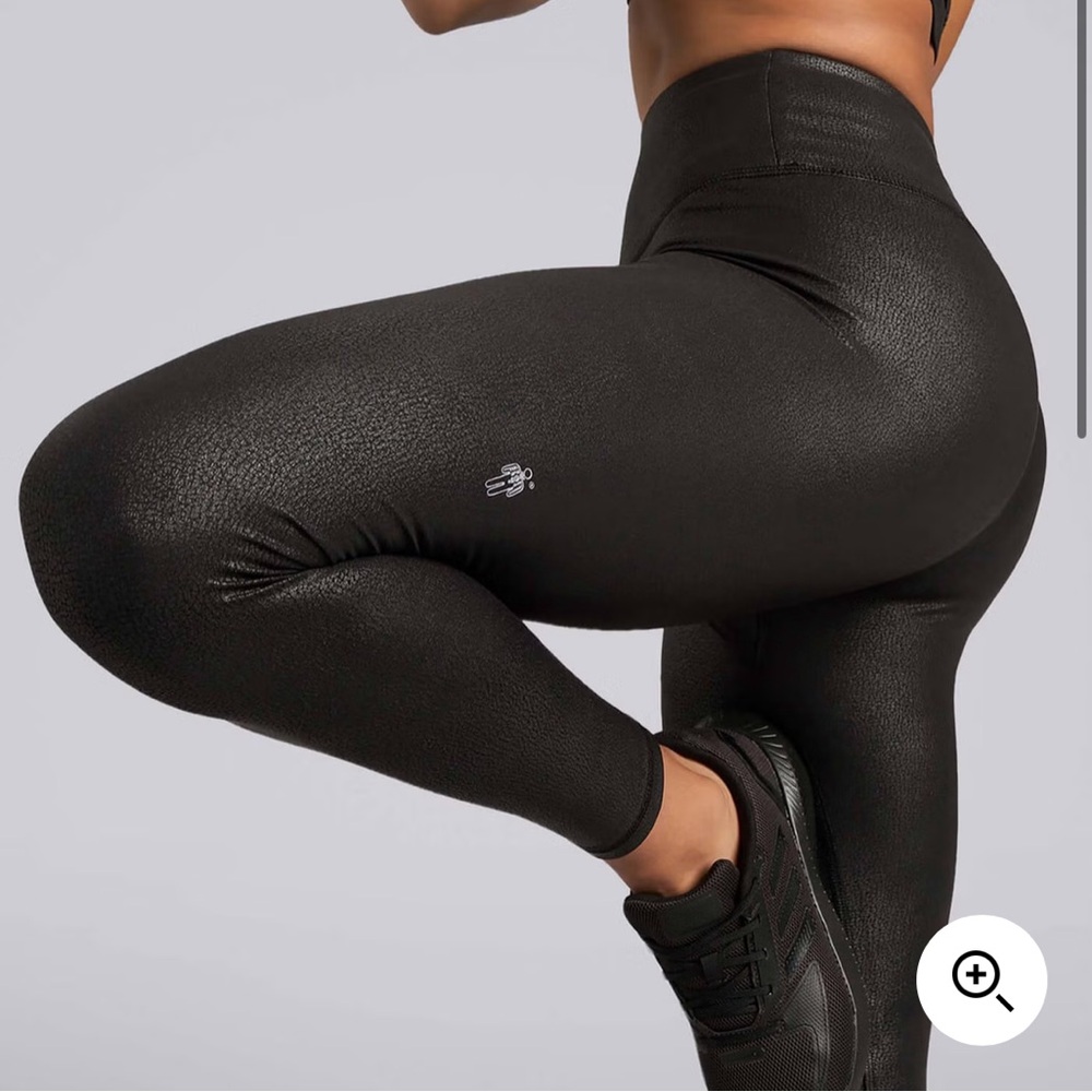 LIKE NEW Female High Waist Glimmer Leggings - Bronze size S - Picture 2 of 8